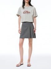 Women's Wool-Blend Pleated Skirt